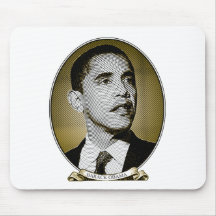 Président des États-Unis d'Obama Tapis De Souris