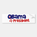Président d'Obama 4 Autocollant Pour Voiture