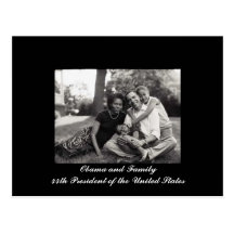 Président d'Obama et de famille quarante-quatrième Cartes Postales