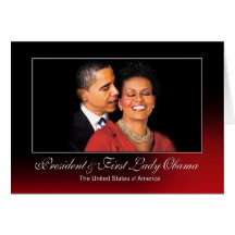 Président et première Madame Obama (le chuchotemen Cartes