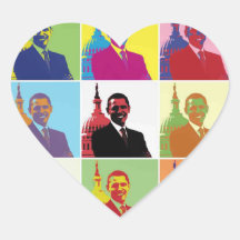 President Obama Pop Art Sticker