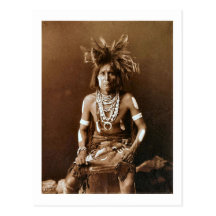 Prêtre CA 1900 de serpent de Hopi Carte Postale