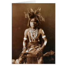 Prêtre CA 1900 de serpent de Hopi Cartes De Vœux