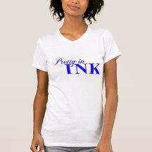 Pretty IN INK T-Shirt , BLUE