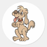 Prier de chien autocollants