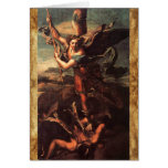Prière de ST MICHAEL VANGUISHING SATAN Carte De Vœux