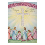 Prières d'anniversaire des anges cartes de vœux