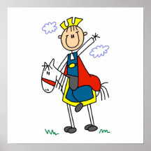 Prince charme sur le cheval posters