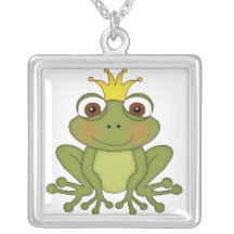 Prince de grenouille de conte de fées avec la cour bijouterie personnalisée