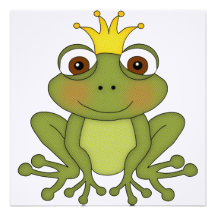 Prince de grenouille de conte de fées avec la cour bristol personnalisé