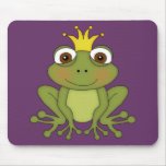 Prince de grenouille de conte de fées avec la cour tapis de souris