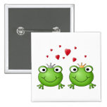 Prince de grenouille et princesse de grenouille, a pin's