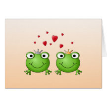 Prince de grenouille et princesse de grenouille, a carte