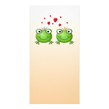 Prince de grenouille et princesse de grenouille, a photocarte customisée