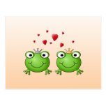 Prince de grenouille et princesse de grenouille, a carte postale