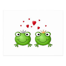 Prince de grenouille et princesse de grenouille, a cartes postales