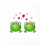 Prince de grenouille et princesse de grenouille, a carte postale