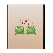 Prince de grenouille et princesse de grenouille, a coque folio iPad