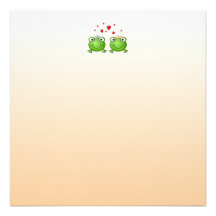 Prince de grenouille et princesse de grenouille, a faire-parts