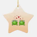 Prince de grenouille et princesse de grenouille, a décoration pour sapin de noël