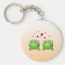 Prince de grenouille et princesse de grenouille, a porte-clé