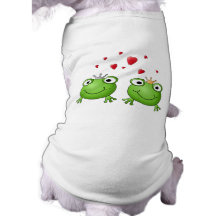 Prince de grenouille et princesse de grenouille, a manteaux pour toutous