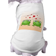 Prince de grenouille et princesse de grenouille, a tee-shirts pour chien