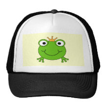 Prince de grenouille. Grenouille de sourire avec u Casquette De Camionneur