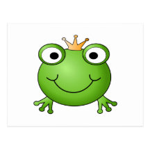Prince de grenouille. Grenouille heureuse Cartes Postales