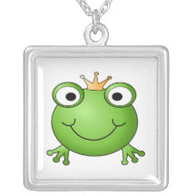 Prince de grenouille. Grenouille heureuse Collier