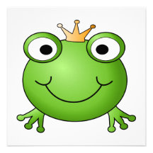 Prince de grenouille. Grenouille heureuse Invitations Personnalisées