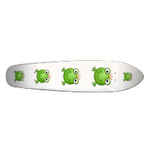 Prince de grenouille. Grenouille heureuse Skateboards Personnalisés