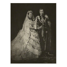 PRINCE EDOUARD et ALEXANDRA #006UK de mariage Carte Postale