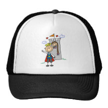 Prince et fille en T-shirts et cadeaux de tour Casquette