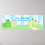 Prince et princesse Banner Customized posters