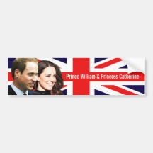 Prince William et adhésif pour pare-chocs de Kate Autocollant Pour Voiture