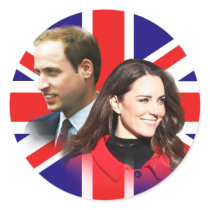Prince William et autocollants de Kate Middleton autocollants