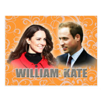 Prince William et carte postale de Kate Middleton cartes postales