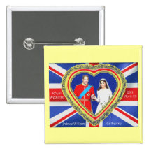 Prince William et mariage royal de Catherine Badge