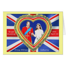 Prince William et mariage royal de Catherine Carte De Vœux