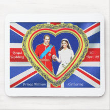 Prince William et mariage royal de Catherine Tapis De Souris