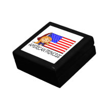 Princesse américaine mignonne Flag de clipart (ima Boîte À Babioles