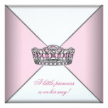 Princesse baby shower de rose de diadème de diaman faire-parts