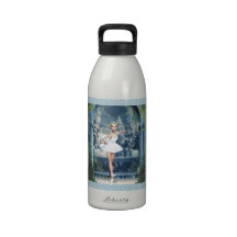 Princesse Ballerina Christmas Mug de neige Bouteille D'eau Réutilisable