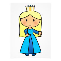 Princesse blonde mignonne de clipart (images graph faire-part
