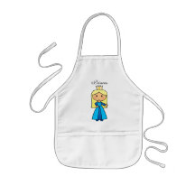 Princesse blonde mignonne de clipart (images graph tabliers