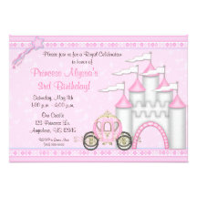 Princesse Castle Birthday Invitation