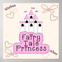 Princesse Castle Design de conte de fées Affiches
