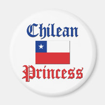 Princesse chilienne magnets pour réfrigérateur