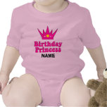 Princesse customisée d'anniversaire bodies pour bébé